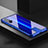 Luxury Aluminum Metal Frame Mirror Cover Case 360 Degrees T07 for Huawei Honor 20 Blue