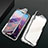 Luxury Aluminum Metal Frame Mirror Cover Case 360 Degrees T07 for Huawei P20