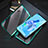 Luxury Aluminum Metal Frame Mirror Cover Case 360 Degrees T08 for Huawei Nova 5i Cyan