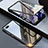 Luxury Aluminum Metal Frame Mirror Cover Case 360 Degrees T08 for Oppo R17 Neo