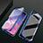 Luxury Aluminum Metal Frame Mirror Cover Case 360 Degrees T08 for Samsung Galaxy S10 Plus