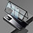 Luxury Aluminum Metal Frame Mirror Cover Case 360 Degrees T09 for Huawei P40 Pro Black