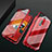 Luxury Aluminum Metal Frame Mirror Cover Case 360 Degrees T10 for Oppo R17 Pro Red