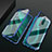 Luxury Aluminum Metal Frame Mirror Cover Case 360 Degrees T10 for Oppo RX17 Pro