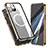 Luxury Aluminum Metal Frame Mirror Cover Case 360 Degrees with Mag-Safe Magnetic for Apple iPhone 13 Pro