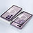 Luxury Aluminum Metal Frame Mirror Cover Case 360 Degrees with Mag-Safe Magnetic for Samsung Galaxy S22 Ultra 5G Purple