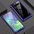 Luxury Aluminum Metal Frame Mirror Cover Case A01 for Samsung Galaxy S10 5G Blue