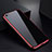 Luxury Aluminum Metal Frame Mirror Cover Case for Apple iPhone 6 Plus Red and Black