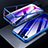 Luxury Aluminum Metal Frame Mirror Cover Case for Huawei Honor V20 Blue