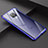 Luxury Aluminum Metal Frame Mirror Cover Case for Huawei Mate 20 X 5G Blue