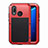 Luxury Aluminum Metal Frame Mirror Cover Case for Huawei Nova 3e Red