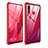 Luxury Aluminum Metal Frame Mirror Cover Case for Huawei Nova 4 Red