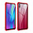 Luxury Aluminum Metal Frame Mirror Cover Case for Huawei P Smart (2019) Red