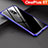 Luxury Aluminum Metal Frame Mirror Cover Case for OnePlus 6T Blue