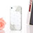 Luxury Diamond Bling Flowers Hard Rigid Case Cover for Apple iPhone 4S White