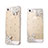 Luxury Diamond Bling Flowers Hard Rigid Case Cover for Apple iPhone 5 White