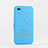 Luxury Diamond Bling Silicone Soft Cover for Apple iPhone 4 Sky Blue