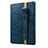 Luxury Leather Holder Elastic Detachable Cover P02 for Apple Pencil Apple iPad Pro 10.5 Blue