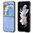 Luxury Leather Matte Finish and Plastic Back Cover Case AD1 for Samsung Galaxy Z Flip5 5G