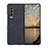 Luxury Leather Matte Finish and Plastic Back Cover Case B01 for Samsung Galaxy Z Fold3 5G