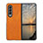 Luxury Leather Matte Finish and Plastic Back Cover Case B01 for Samsung Galaxy Z Fold3 5G