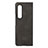 Luxury Leather Matte Finish and Plastic Back Cover Case B01 for Samsung Galaxy Z Fold3 5G