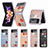 Luxury Leather Matte Finish and Plastic Back Cover Case B03 for Samsung Galaxy Z Flip4 5G