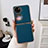 Luxury Leather Matte Finish and Plastic Back Cover Case BH1 for Huawei P60 Pocket Blue