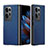 Luxury Leather Matte Finish and Plastic Back Cover Case BH13 for Oppo Find N2 5G Blue