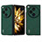 Luxury Leather Matte Finish and Plastic Back Cover Case BH13 for Oppo Find N3 5G Green