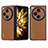 Luxury Leather Matte Finish and Plastic Back Cover Case BH18 for Oppo Find N3 5G Brown