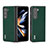 Luxury Leather Matte Finish and Plastic Back Cover Case BH2 for Samsung Galaxy Z Fold5 5G Green