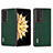 Luxury Leather Matte Finish and Plastic Back Cover Case BH3 for Huawei Honor Magic V2 Ultimate 5G Green