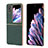 Luxury Leather Matte Finish and Plastic Back Cover Case BH4 for Oppo Find N2 Flip 5G Green