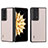 Luxury Leather Matte Finish and Plastic Back Cover Case BH6 for Huawei Honor Magic V2 5G Gold