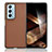 Luxury Leather Matte Finish and Plastic Back Cover Case BH6 for Huawei Honor Magic Vs2 5G