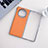 Luxury Leather Matte Finish and Plastic Back Cover Case BH8 for Huawei Mate X3 Orange