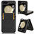 Luxury Leather Matte Finish and Plastic Back Cover Case BY2 for Samsung Galaxy Z Flip5 5G