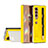 Luxury Leather Matte Finish and Plastic Back Cover Case C07 for Samsung Galaxy Z Fold3 5G Yellow