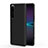 Luxury Leather Matte Finish and Plastic Back Cover Case for Sony Xperia 1 IV Black