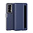 Luxury Leather Matte Finish and Plastic Back Cover Case GS6 for Huawei Honor Magic V2 5G Blue