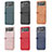 Luxury Leather Matte Finish and Plastic Back Cover Case H02 for Samsung Galaxy Z Flip3 5G