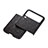 Luxury Leather Matte Finish and Plastic Back Cover Case H07 for Samsung Galaxy Z Flip3 5G