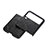 Luxury Leather Matte Finish and Plastic Back Cover Case H07 for Samsung Galaxy Z Flip3 5G