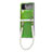 Luxury Leather Matte Finish and Plastic Back Cover Case H09 for Samsung Galaxy Z Flip4 5G Green