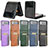 Luxury Leather Matte Finish and Plastic Back Cover Case JD1 for Samsung Galaxy Z Flip3 5G