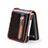 Luxury Leather Matte Finish and Plastic Back Cover Case JD3 for Samsung Galaxy Z Flip3 5G