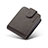 Luxury Leather Matte Finish and Plastic Back Cover Case LC1 for Samsung Galaxy Z Flip3 5G Dark Gray