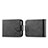 Luxury Leather Matte Finish and Plastic Back Cover Case LC5 for Samsung Galaxy Z Flip5 5G Black