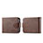 Luxury Leather Matte Finish and Plastic Back Cover Case LC5 for Samsung Galaxy Z Flip5 5G Brown